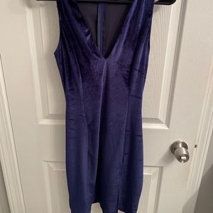 Windsor Navy Velvet Cocktail Dress